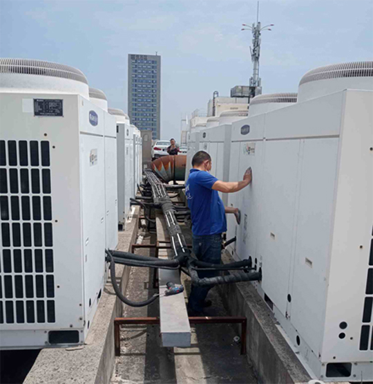 四平中央空调制热和不制冷系统维修方法